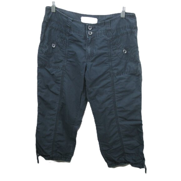 Gap Navy Blue 100% Cotton Capri Pants Size 6 - Picture 1 of 4